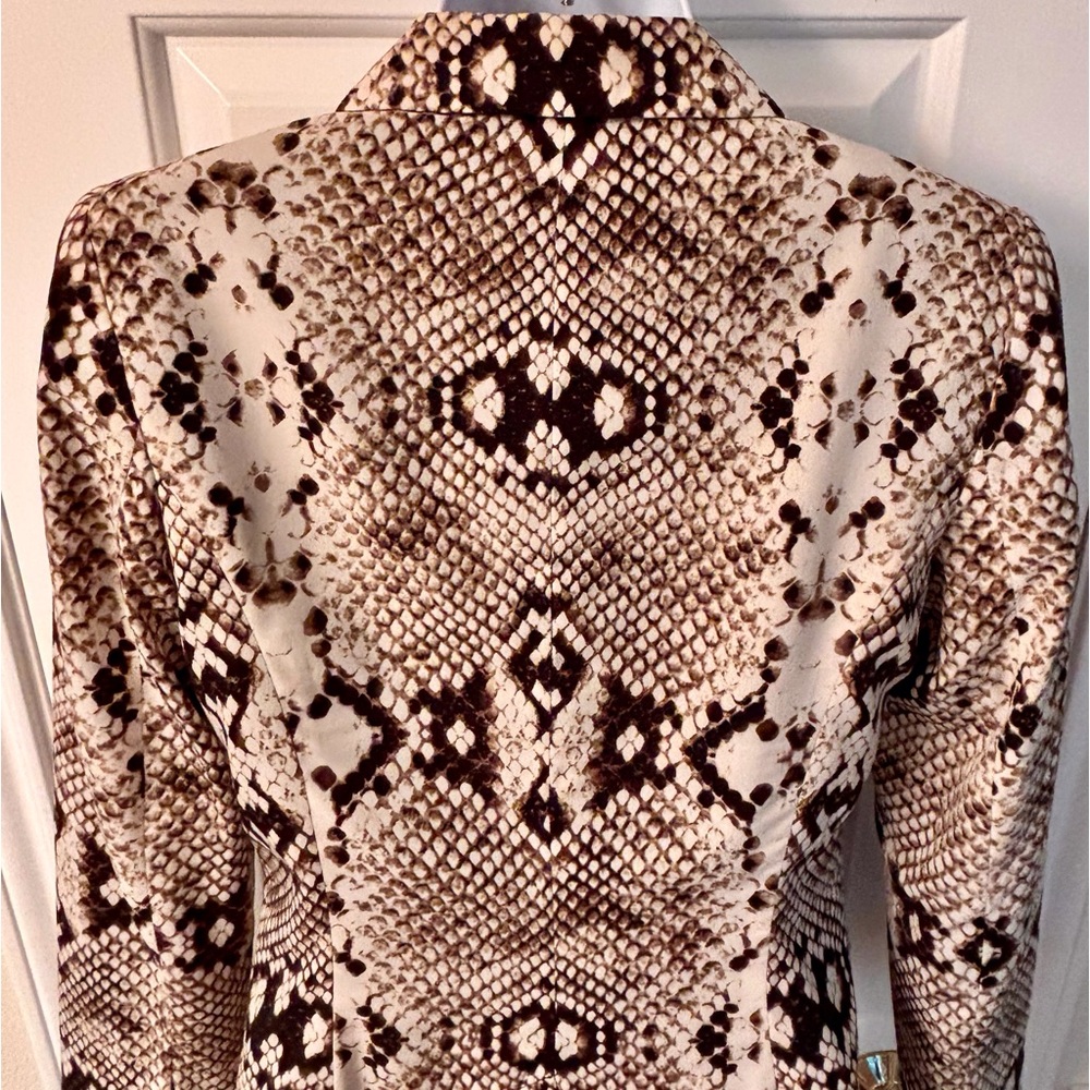 Python Snakeskin Print Blazer Jacket - image 4